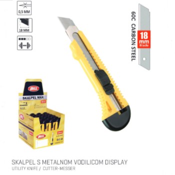 Skalpel s metalnom vodilicom 18 mm