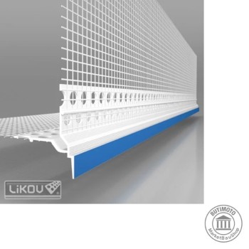 PVC kutnik s mrežicom i okapnicom 10 x 15 cm x 2,5 m (20kom-pak)